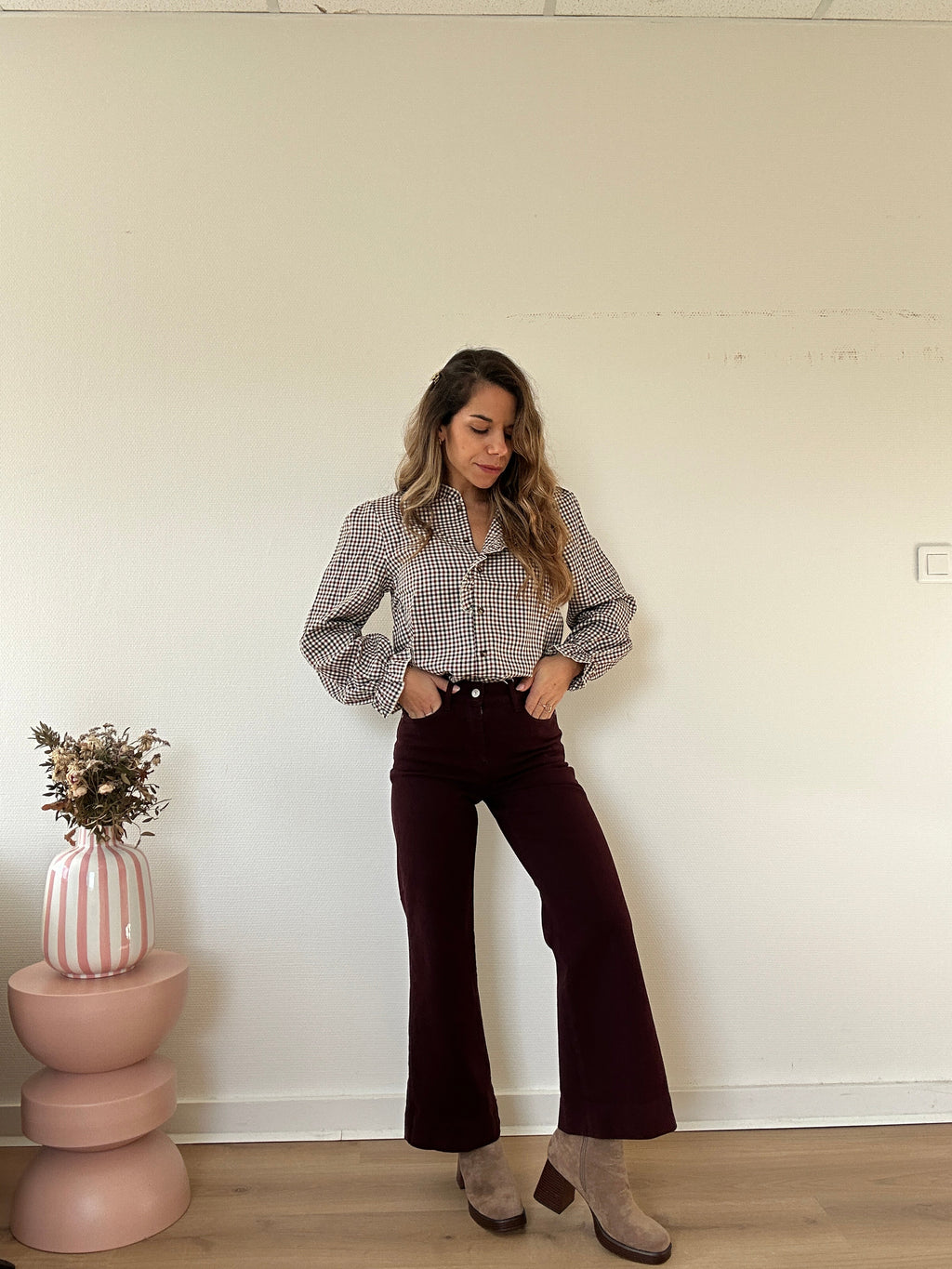 Windy Jeans Burgundy