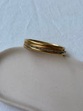 Lanvin Vintage Bracelet - Gold Bangle and Rhinestones