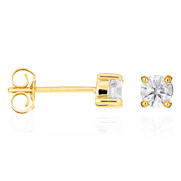 Oorbel "Single Diamond 1 Carat" D1Ct/2