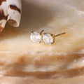 Pendientes "Diamante único de 1 quilate" D1Ct/2 - Oro amarillo