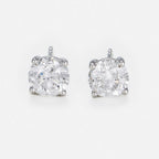 Pendientes “Puces 2Ct” – Oro blanco 750/1000