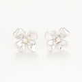 "Pistil" Earrings D0.05/18 - 375/1000 White Gold