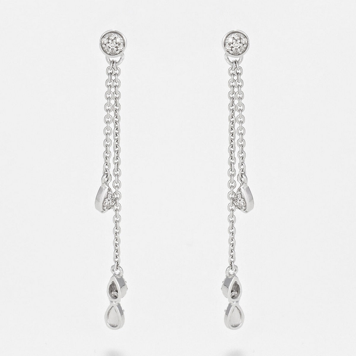 Boucles D'Oreilles "Diamond Falls" Diamant 0,1/38