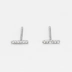 "Precious Barrette" Earrings D0.03/12 - 375/1000 White Gold