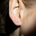 "Precious Barrette" Earrings D0.03/12 - 375/1000 White Gold