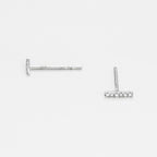 "Precious Barrette" Earrings D0.03/12 - 375/1000 White Gold