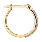 "Sublime Hoop Earrings" D0.10Ct/26 - 375/1000 Yellow Gold