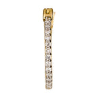 "Sublime Hoop Earrings" D0.10Ct/26 - 375/1000 Yellow Gold