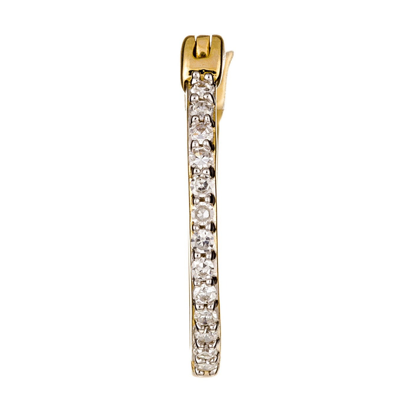 "Sublime Hoop Earrings" D0.10Ct/26 - 375/1000 Yellow Gold