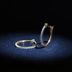 "Sublime Hoop Earrings" D0.10Ct/26 - 375/1000 Yellow Gold