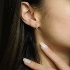 "Sublime Hoop Earrings" D0.10Ct/26 - 375/1000 Yellow Gold