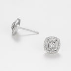 Pendientes de Diamantes “Carré Richesse” 0.25/116 – Oro Blanco 375/1000