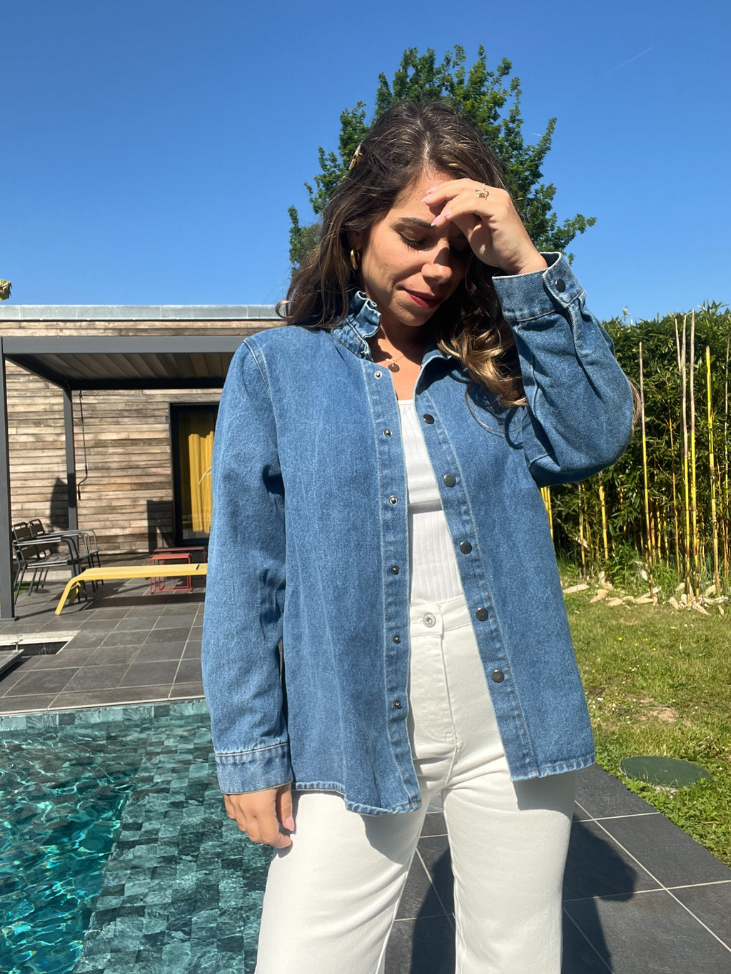 Chaqueta vaquera celeste