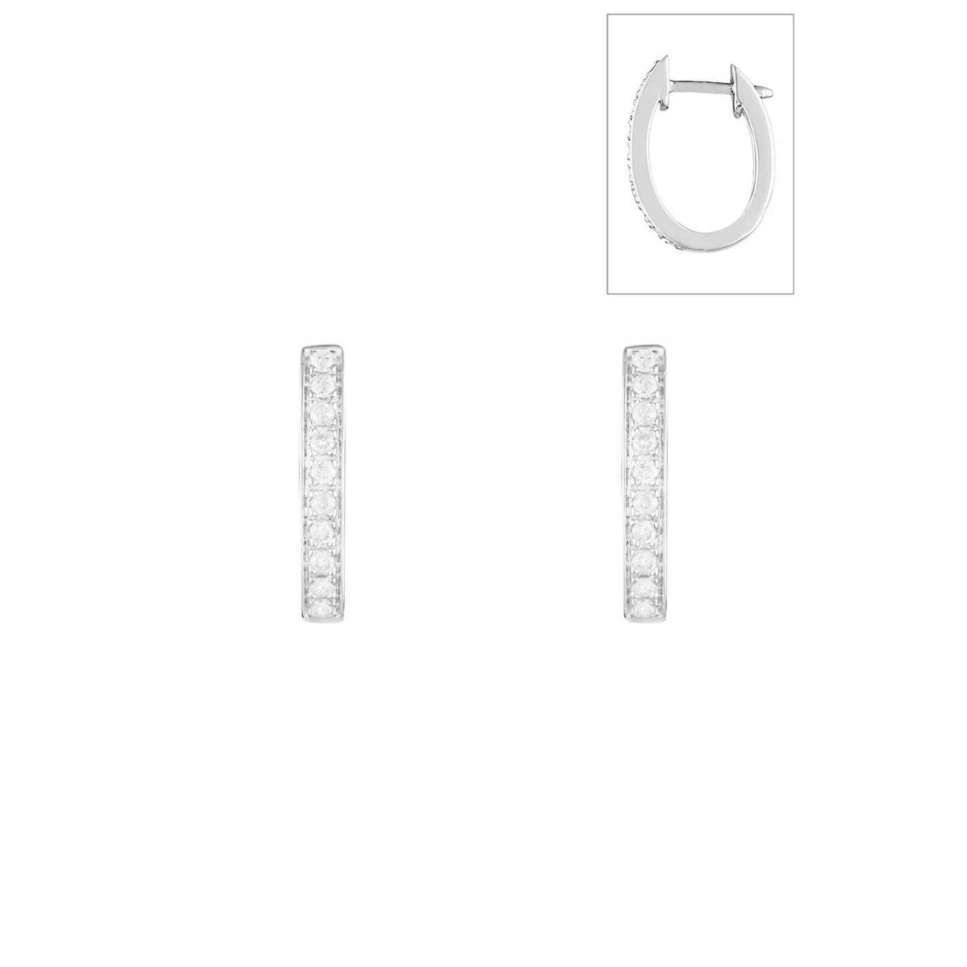 "Pure Seduction" Diamond Earrings 0.20/20 - 375/1000 White Gold