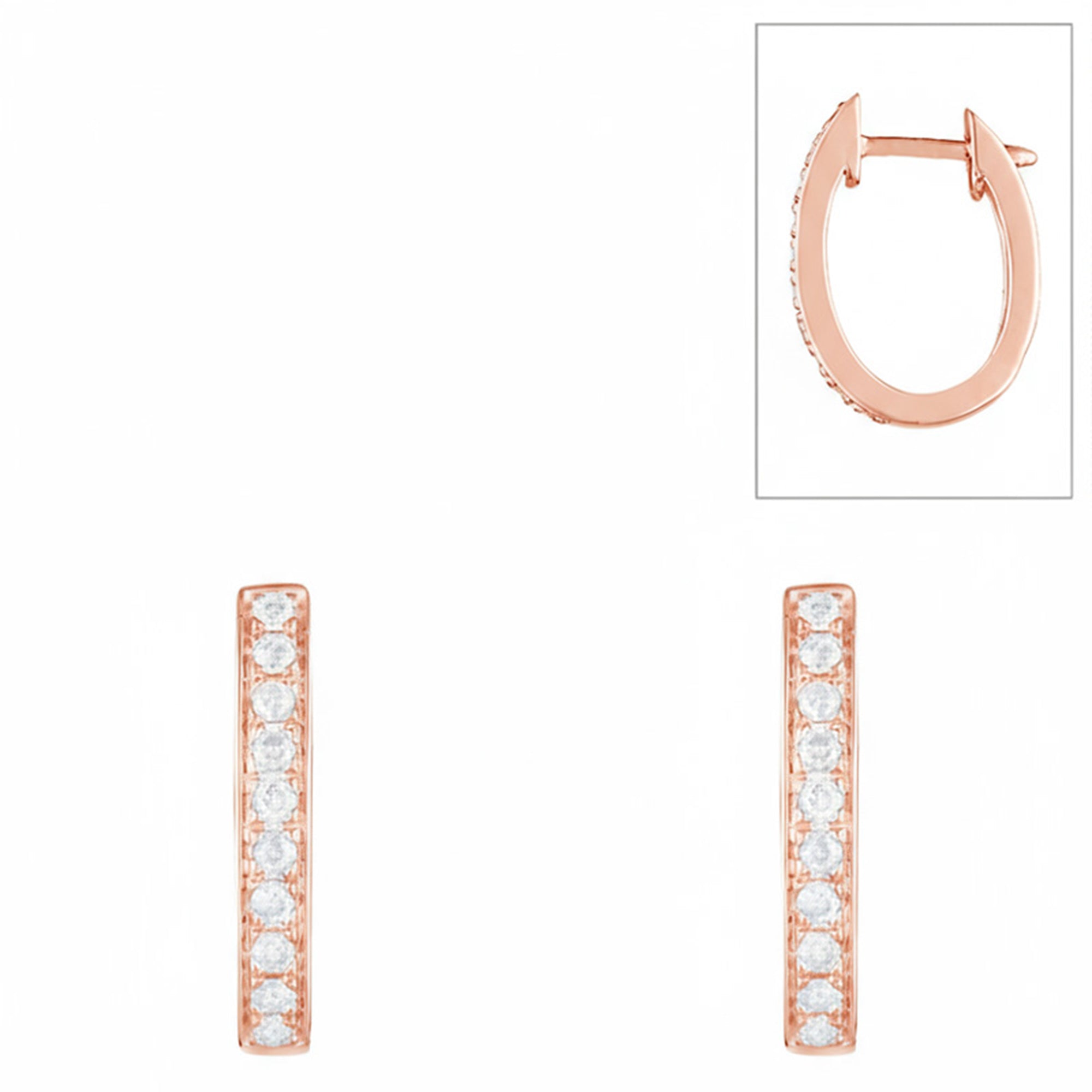 Boucles D'Oreilles "Pure Seduction" Diamants 0,20/20