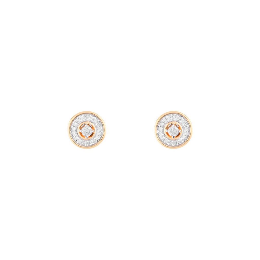 "Divine" Diamond Earrings 0.12/36 - 375/1000 Yellow Gold