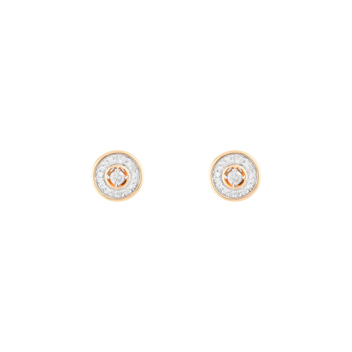 "Divine" Diamond Earrings 0.12/36 - 375/1000 Yellow Gold