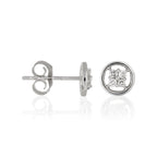 Pendientes “Dulce Sueño” Diamantes 0.12/8 – Oro Blanco 375/1000