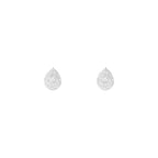Boucles D'Oreilles "Maoi" Diamants 0,15/66 - Or Blanc 375/1000