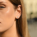Boucles D'Oreilles "Maoi" Diamants 0,15/66 - Or Blanc 375/1000