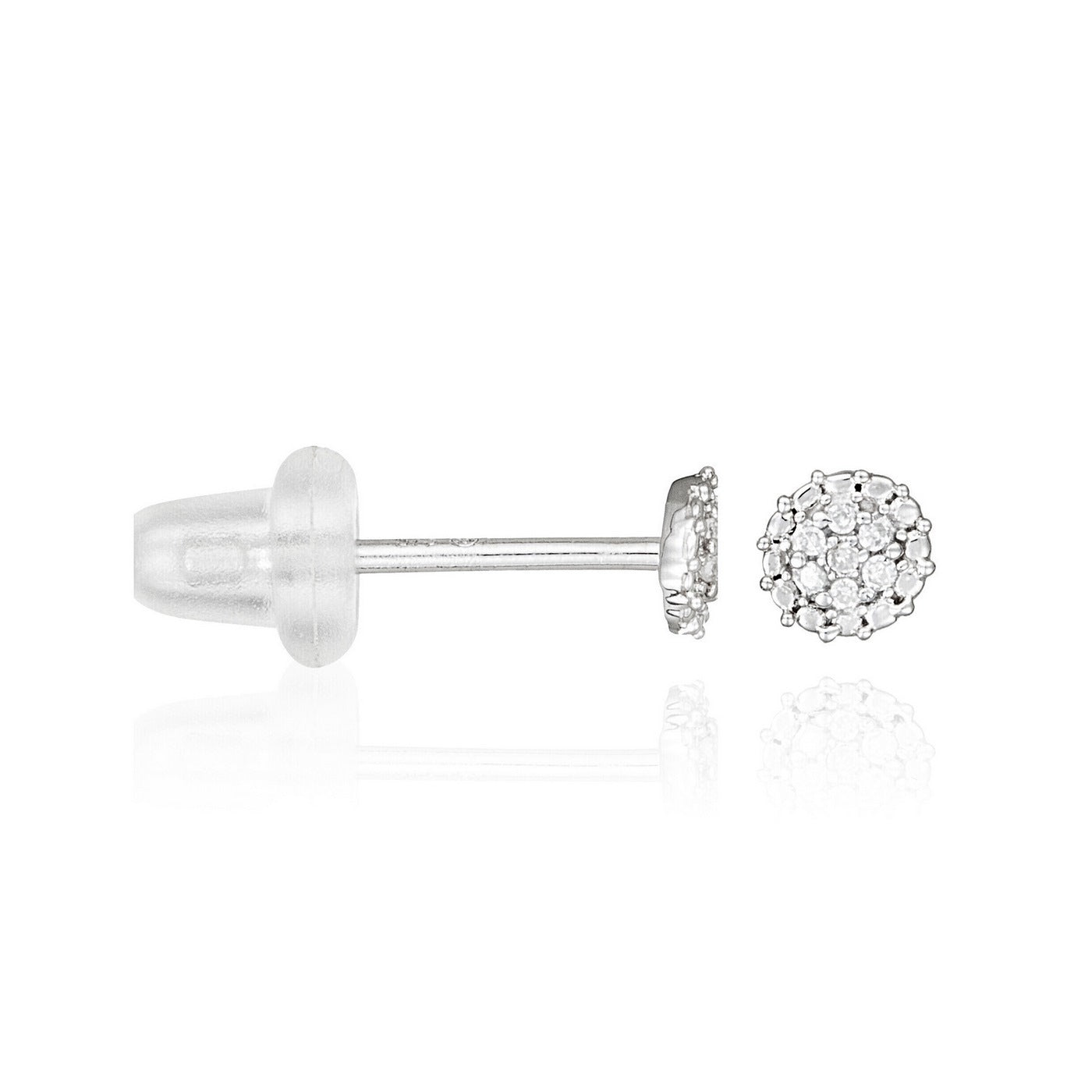 Pendientes "Idylle" Diamantes 0.07/18 - Oro blanco 375/1000