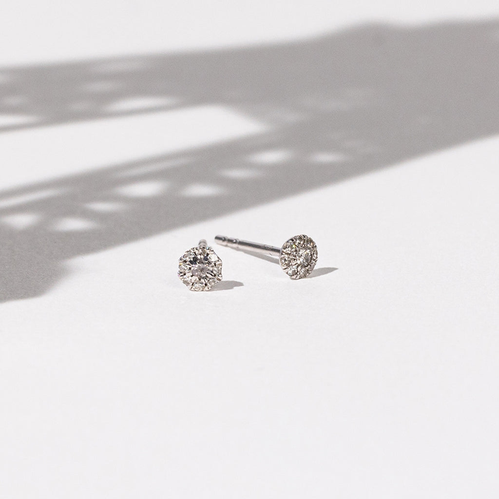 Pendientes "Idylle" Diamantes 0.07/18 - Oro blanco 375/1000