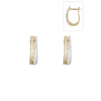 "Maya Creole" Diamond Earrings 0.15/58 - 375/1000 Yellow Gold