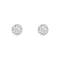 Aretes de diamantes “Round Stud” 0.02/14