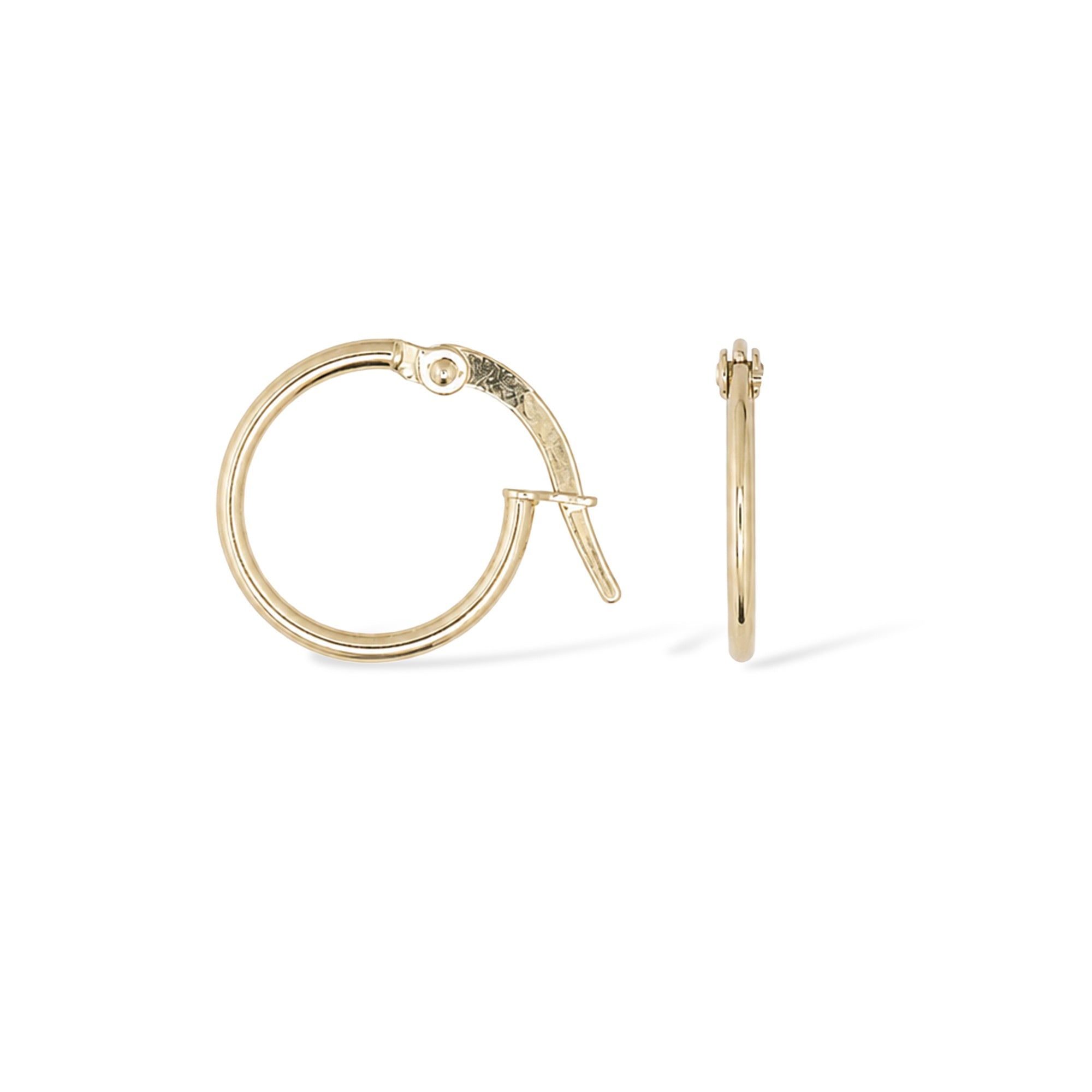Boucles D'Oreilles "Créoles Monoe 10Mm" Or Jaune 375/1000