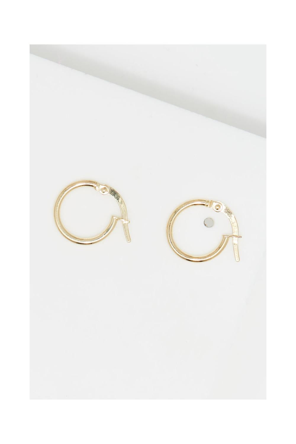 “Monoe Tube Hoop Earrings 1.5 Mm” 1 Cm