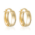 “Libero” Hoop Earrings 375/1000 Yellow Gold