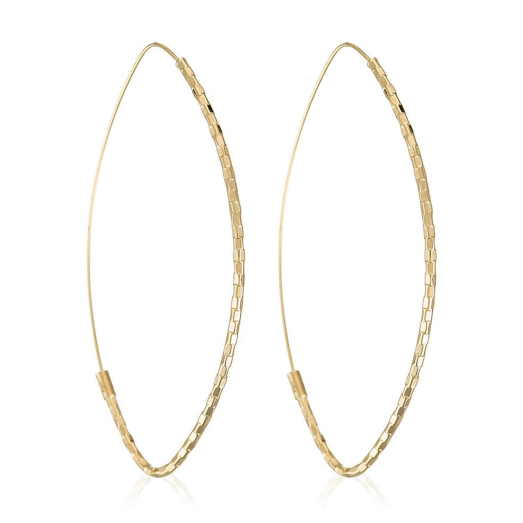 Pendientes "Aros Gota" 6*3 cm Oro Amarillo