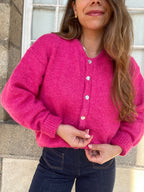 Charlie Pink Fuschia Cardigan