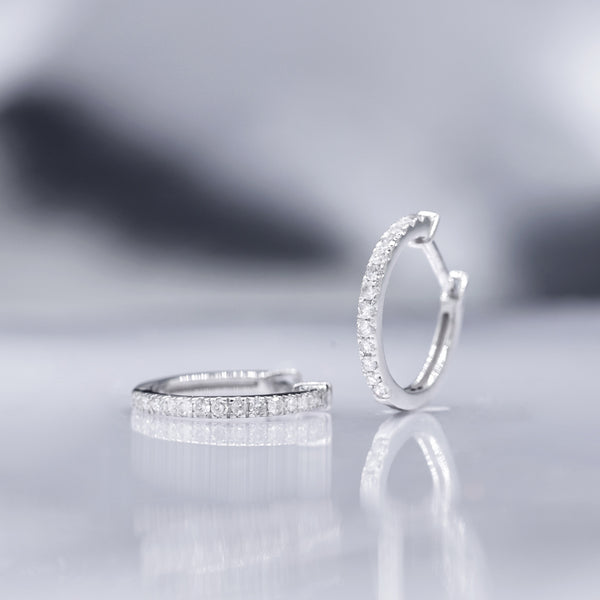 "Sofia" Diamond Earrings 0.13/28 - 375/1000 White Gold