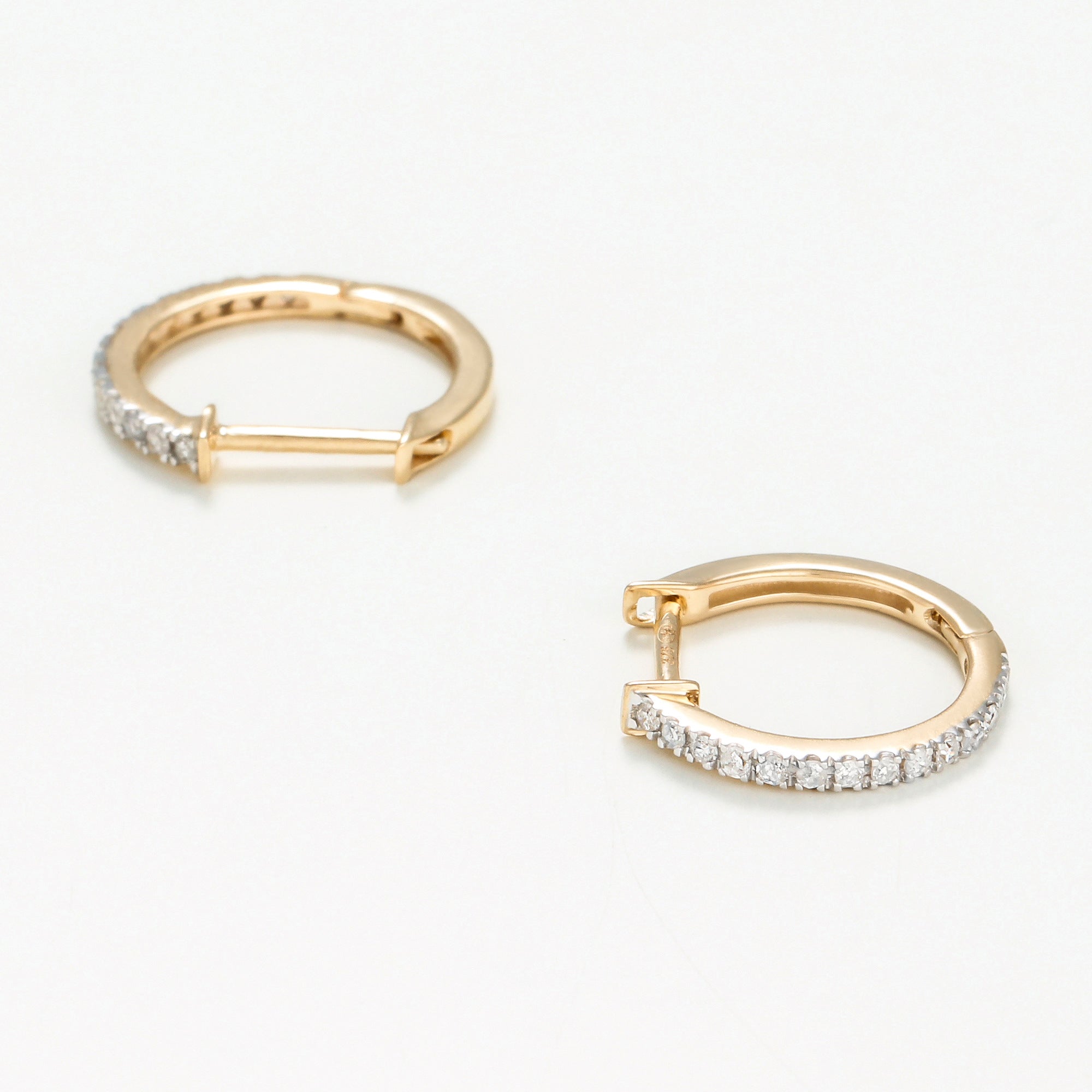 Boucles D'Oreilles "Sofia" Diamants 0,13/28 - Or Jaune 375/1000