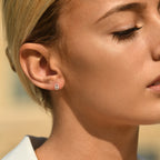 “Naïa” Diamond Earrings 0.08/34 – 375/1000 White Gold