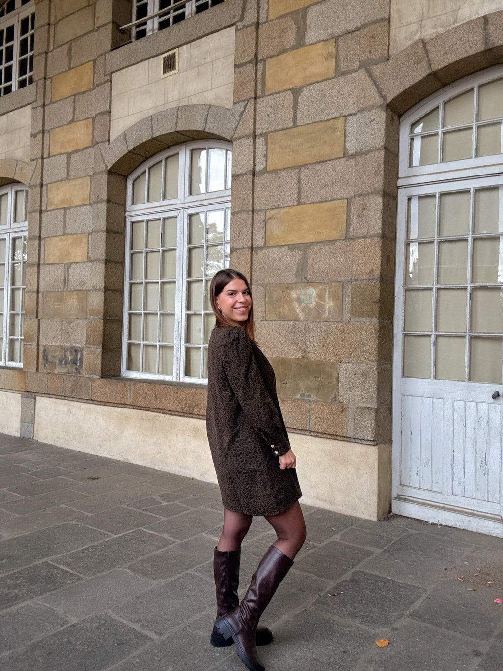 VESTIDO VICTORIA LEOPARDO