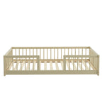 Eden - Barnsäng Med Skyddskanter - Massiv Furu Beige