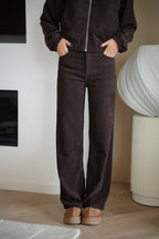 Pantalones Rectos Naolan - Chocolate