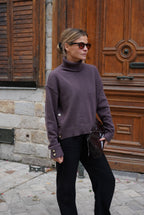 Mayeul Brown Roll-Neck Jumper