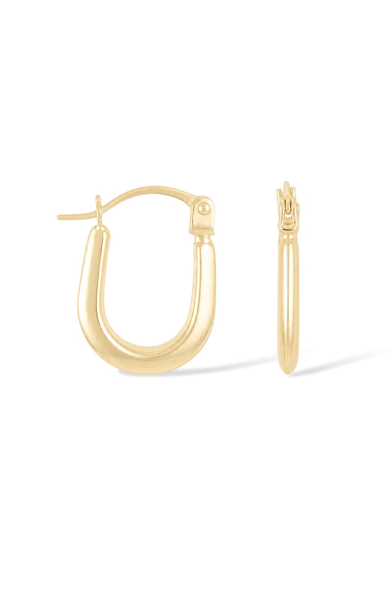 Creolen "Garance" 9 mm Geelgoud 375/1000
