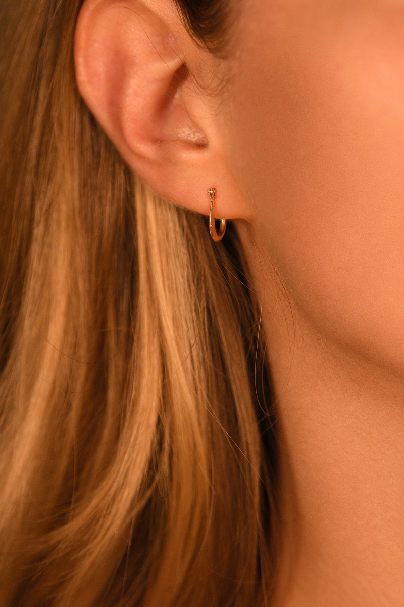 Creolen "Garance" 9 mm Geelgoud 375/1000
