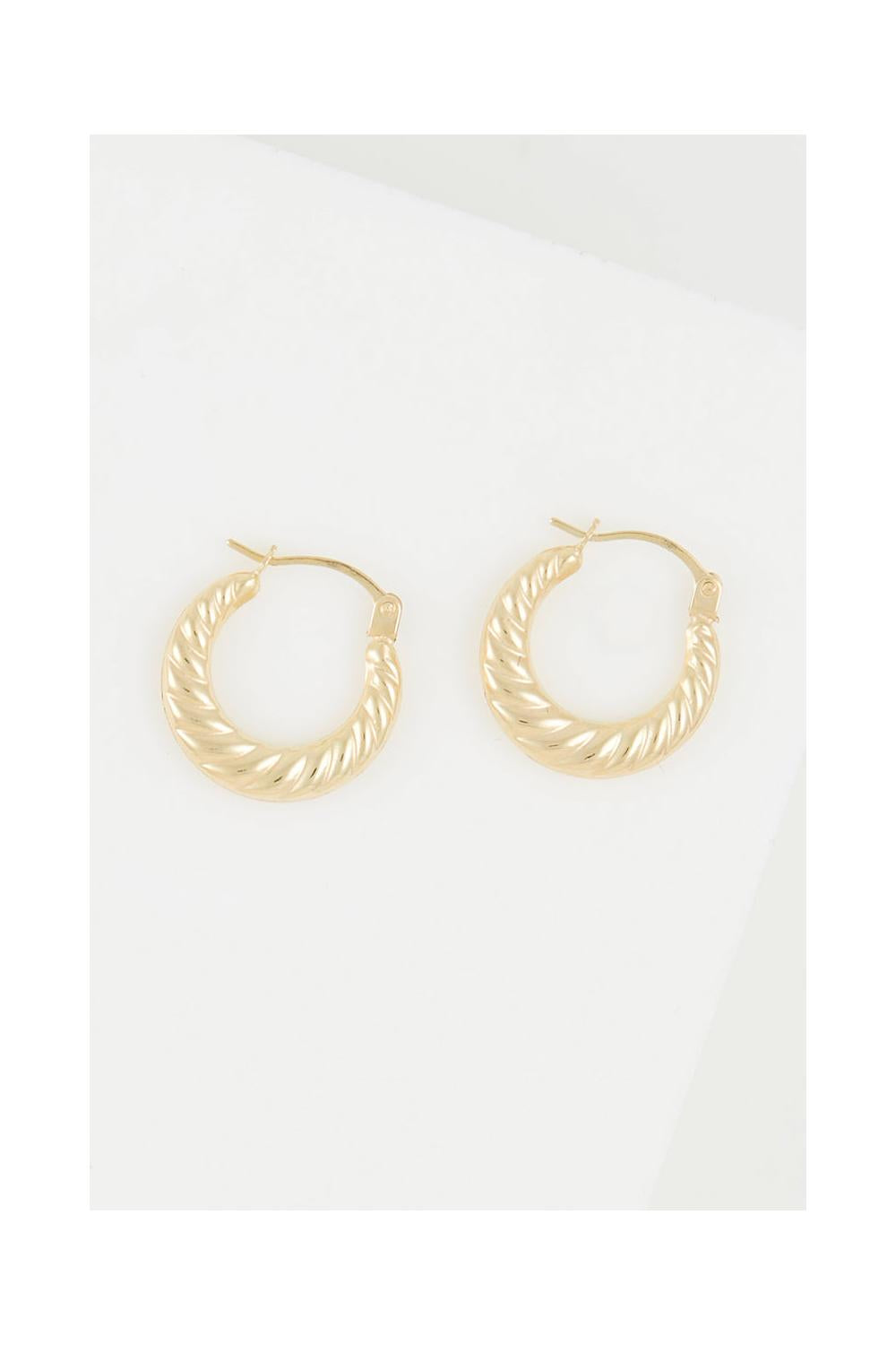 Pendientes Aros "Iseult" 15Mm Oro Amarillo 375/1000