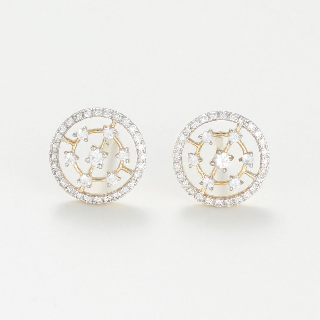 "Kamilla" Earrings D0.11/56 Sw0.148/14 - 375/1000 Yellow Gold