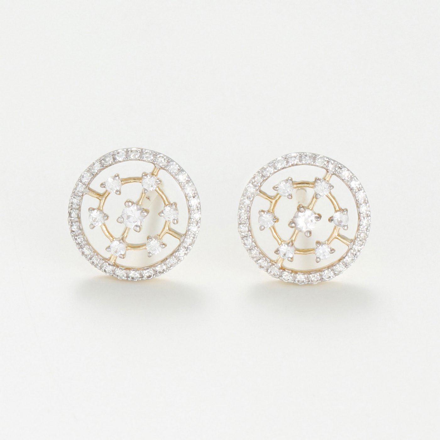 "Kamilla" Earrings D0.11/56 Sw0.148/14 - 375/1000 Yellow Gold