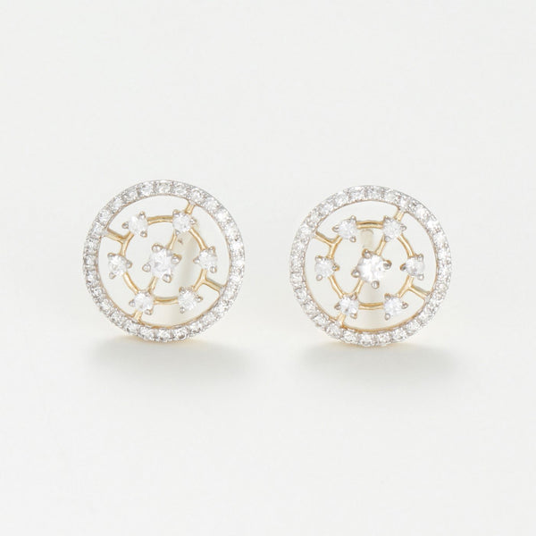 "Kamilla" Earrings D0.11/56 Sw0.148/14 - 375/1000 Yellow Gold