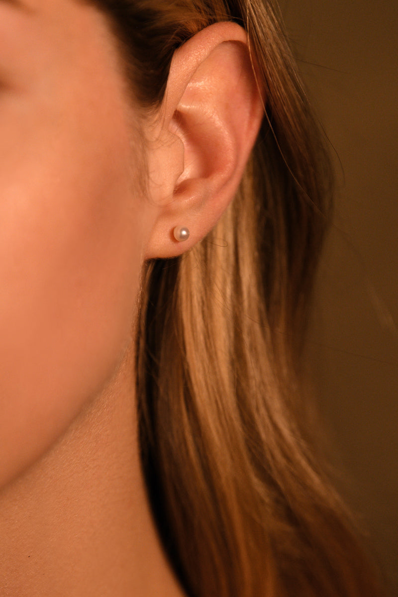 Ohrringe "My Pearl" Gelbgold 375/1000 Weiße Perlen