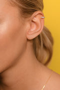 Single Cartilage Jewellery "Shining Ear Cuff" - Yellow Gold 375/1000