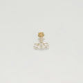 Bijou Cartilage Unitaire "Trinity" Or Jaune 375/1000