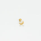 Unitary Cartilage Jewel "Golden Moon" - 375/1000 Yellow Gold